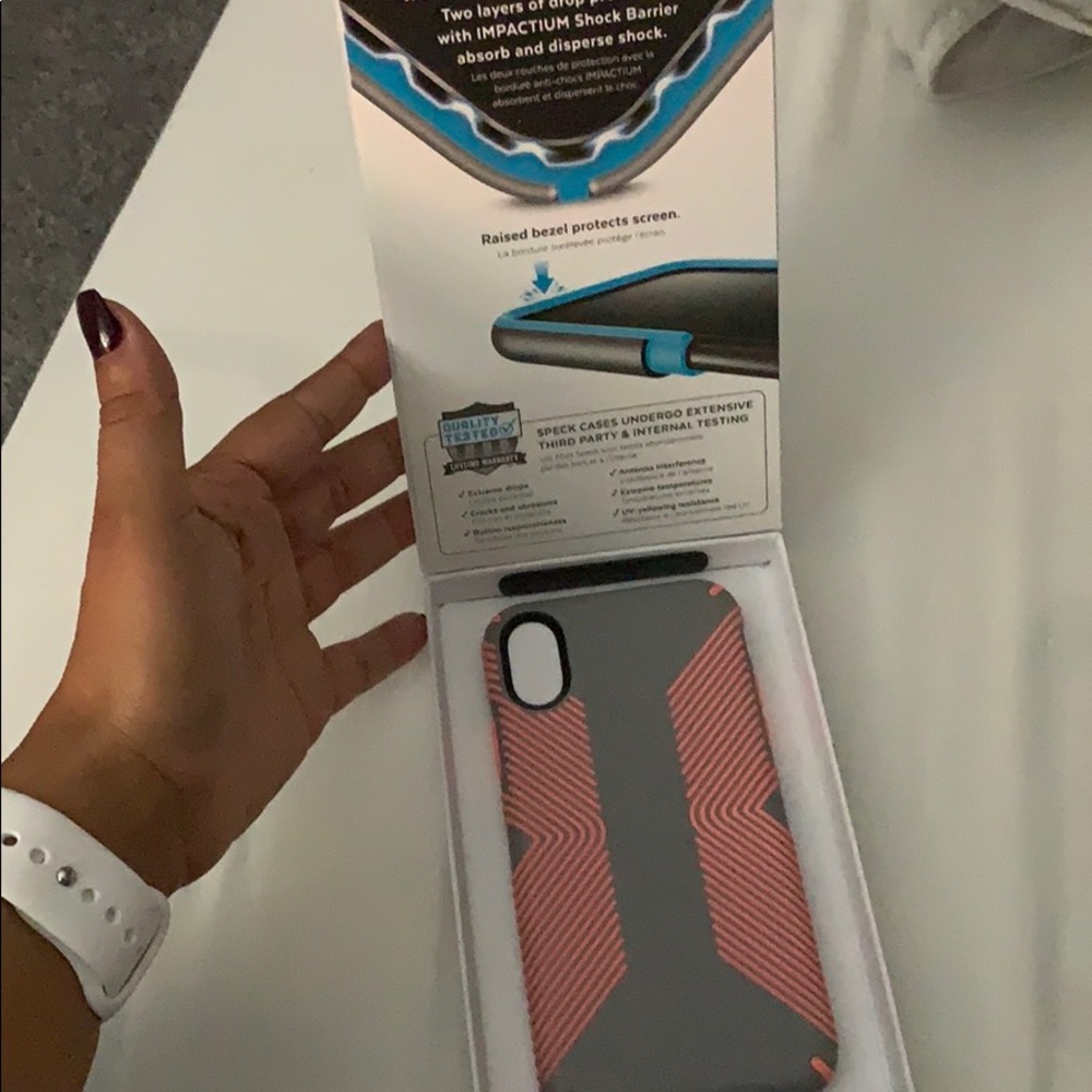iPhone X Speck Presidio Grip case